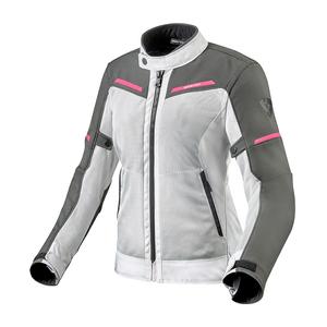 Chaqueta de moto Revit Airwave 3 Plateada y Rosa de Mujer liquidación