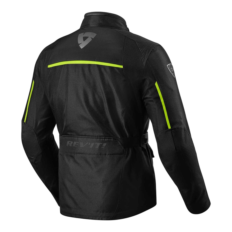 Chaqueta de moto Revit Voltiac 2 negro-amarillo fluo liquidación