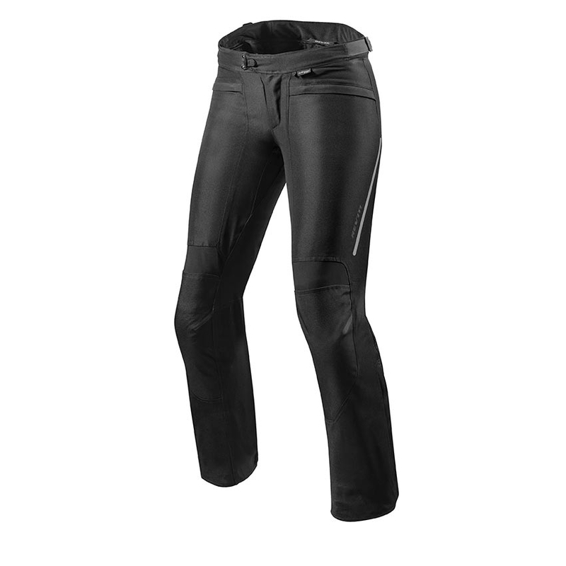 Pantalón de moto Revit Factor 4 para mujer, negro, recortado liquidación