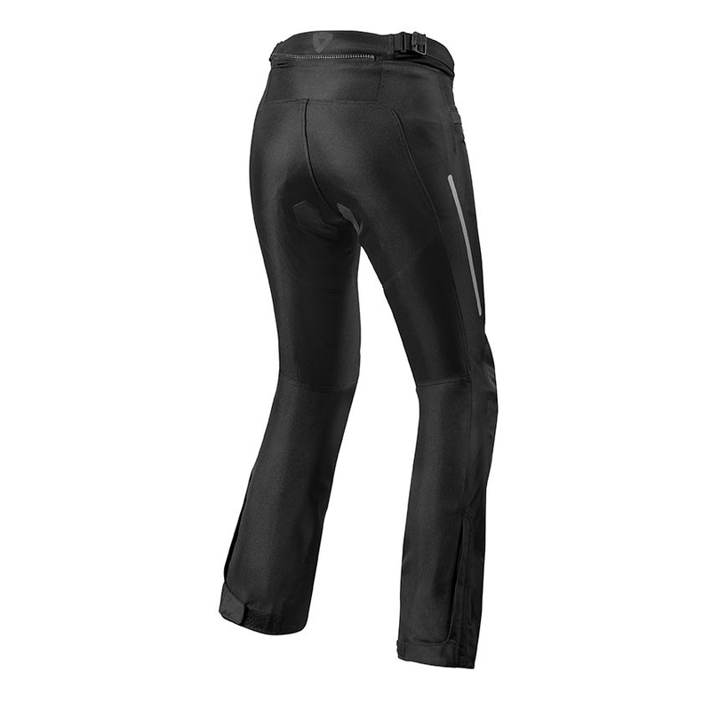 Pantalón de moto Revit Factor 4 para mujer, negro, recortado liquidación