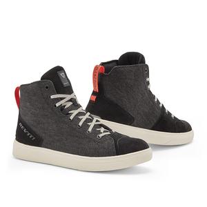 Botas de moto Revit Delta H2O en blanco y negro