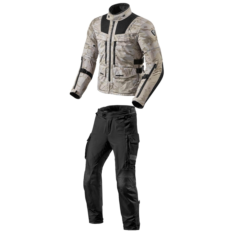 Traje de motorista Revit Offtrack para hombre arena-negro liquidación