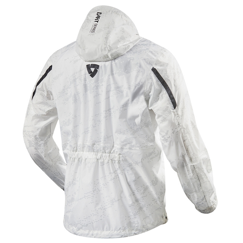 Chaqueta de lluvia para moto Revit Rain Smock Barrier Blanco