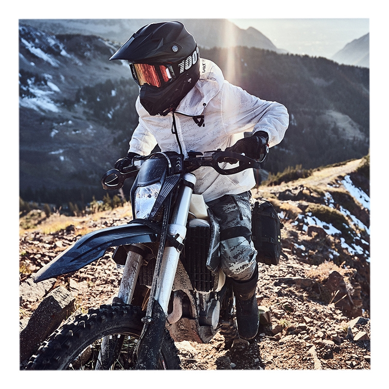 Chaqueta de lluvia para moto Revit Rain Smock Barrier Blanco