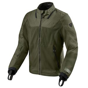 Chaqueta de moto Revit Territory verde oscuro