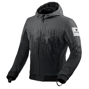 Chaqueta de moto Revit Quantum 2 WB en blanco y negro liquidación