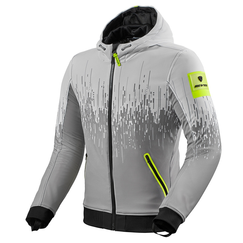 Chaqueta de moto Revit Quantum 2 WB gris-amarillo fluo liquidación