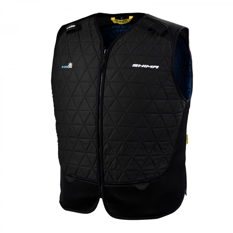 Chaleco refrigerante para moto Shima Hydrocool Hyper Kewl Negro