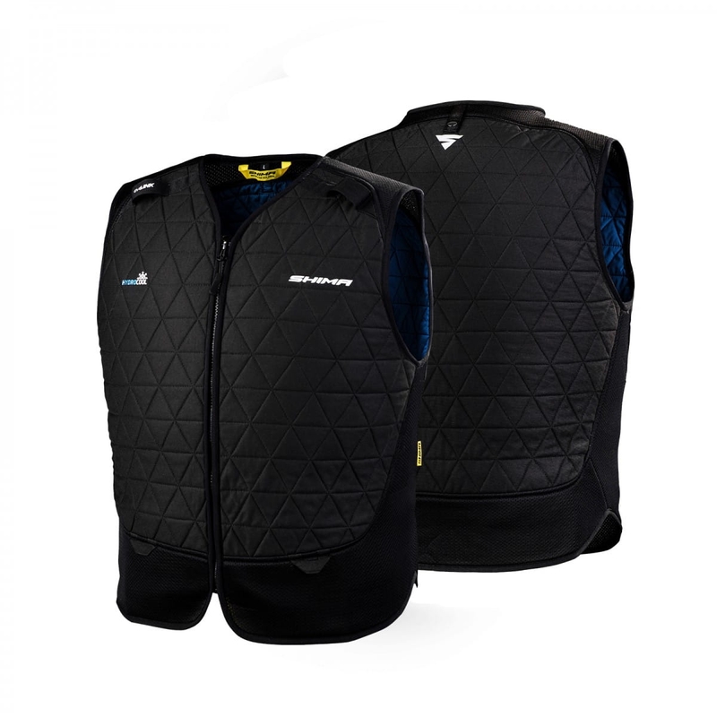 Chaleco refrigerante para moto Shima Hydrocool Hyper Kewl Negro