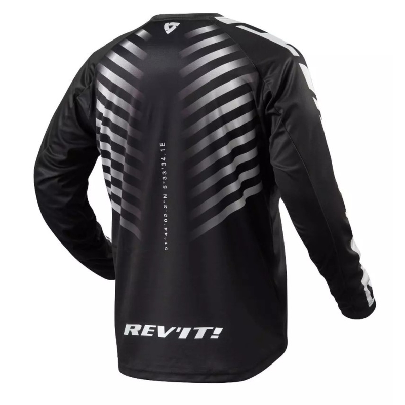 Maillot motocross Revit Rough blanco y negro