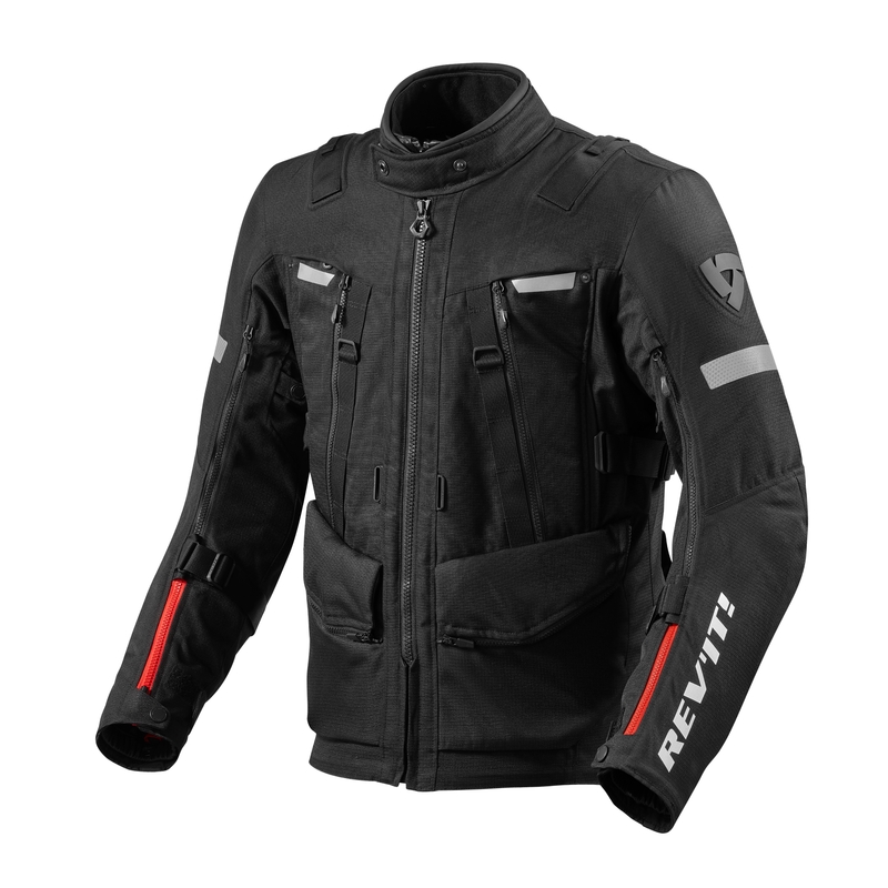 Chaqueta de moto Revit Sand 4 H2O negra liquidación
