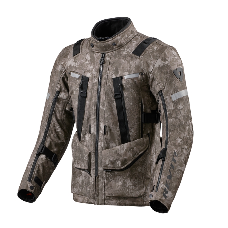 Chaqueta de moto Revit Sand 4 H2O marrón liquidación