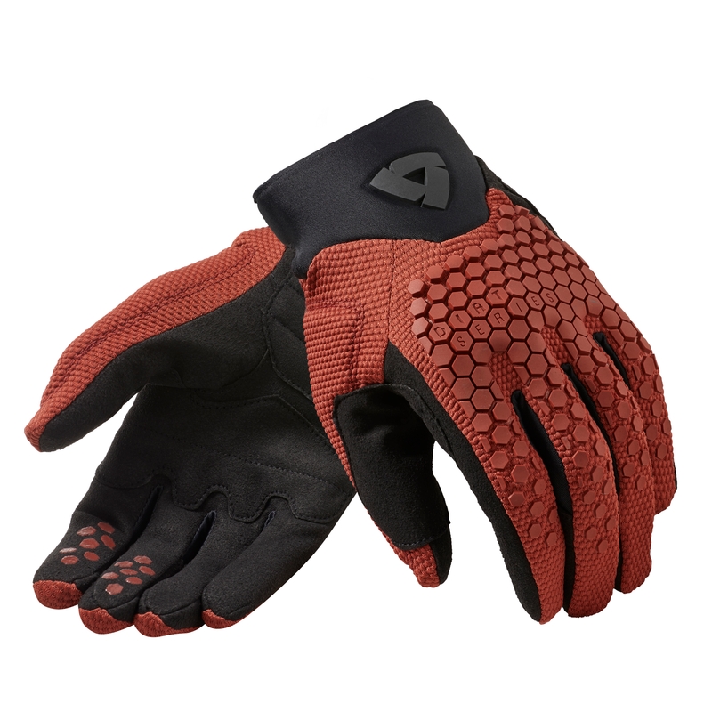 Guantes de moto Revit Massif rojo burdeos