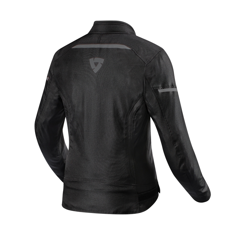 Chaqueta de moto para mujer Revit Sprint H2O Negro-Gris liquidación