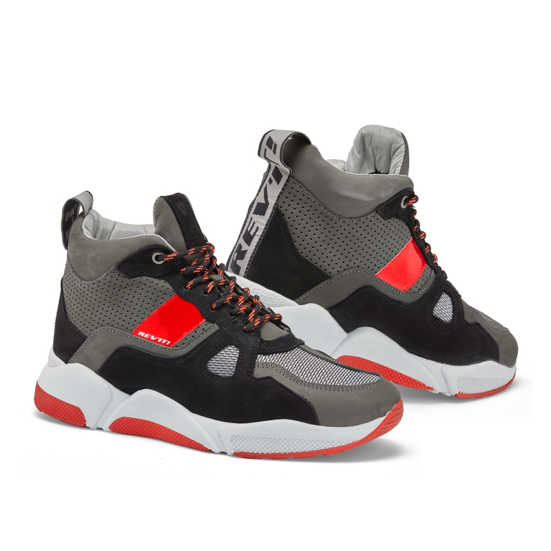 Botas de moto Revit Astro negro-gris-rojo fluo liquidación