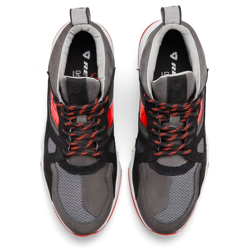 Botas de moto Revit Astro negro-gris-rojo fluo liquidación