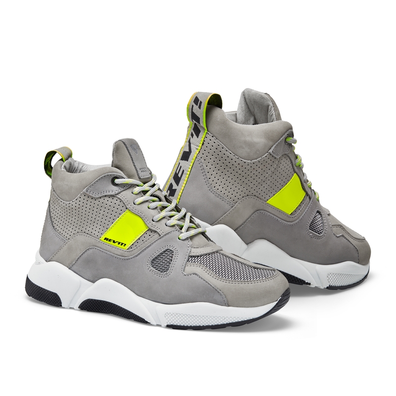 Zapatillas de moto Revit Astro gris-beige-amarillo fluo liquidación