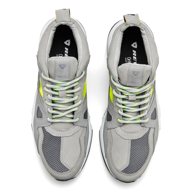 Zapatillas de moto Revit Astro gris-beige-amarillo fluo liquidación