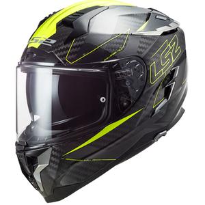 Casco integral de moto LS2 FF327 Challenger CT2 Fold negro-amarillo fluo