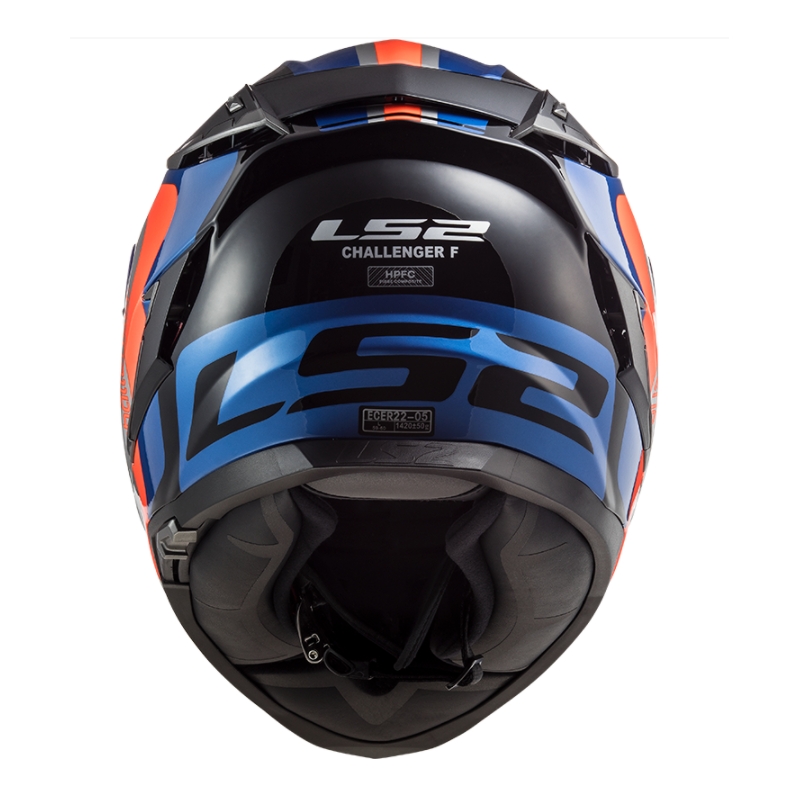 Integrální přilba na motorku LS2 FF327 Challenger Galactic modro-oranžovo-šedá výprodej