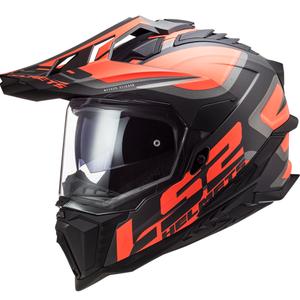 Casco Enduro LS2 MX701 Explorer Alter negro-naranja-gris