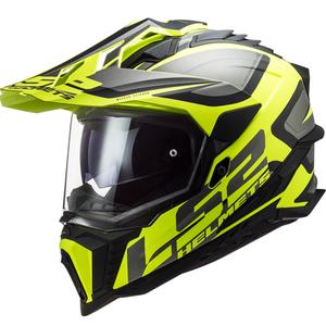 Casco Enduro LS2 MX701 Explorer Alter negro-gris-amarillo fluo