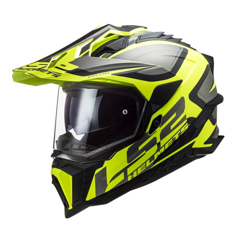 Casco Enduro LS2 MX701 Explorer Alter negro-gris-amarillo fluo