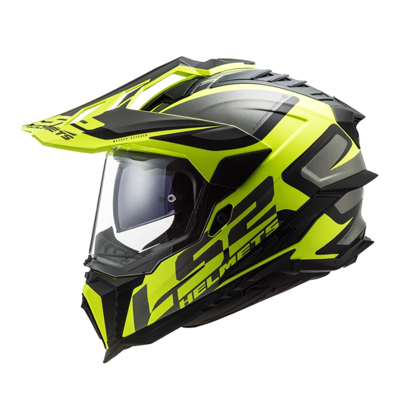Casco Enduro LS2 MX701 Explorer Alter negro-gris-amarillo fluo
