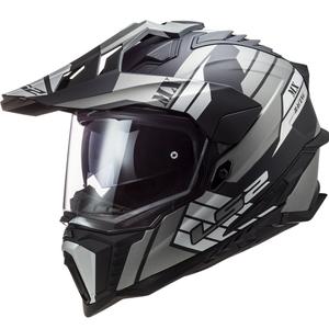 Casco Enduro LS2 MX701 Explorer Atlantis negro-gris-blanco
