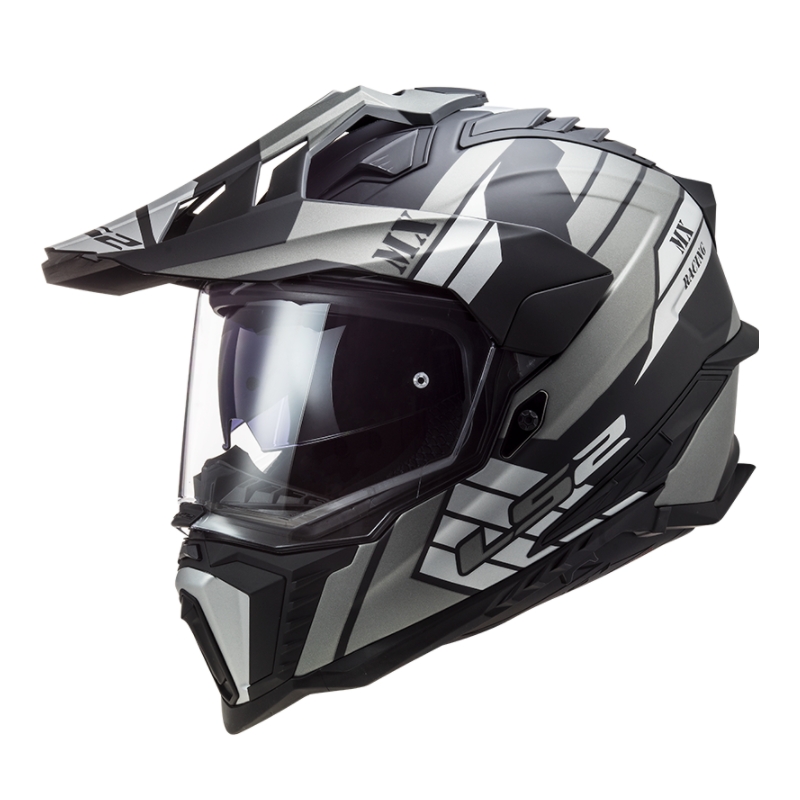 Casco Enduro LS2 MX701 Explorer Atlantis negro-gris-blanco