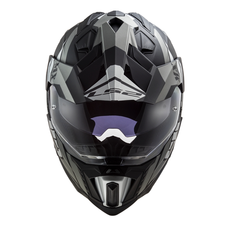 Casco Enduro LS2 MX701 Explorer Atlantis negro-gris-blanco