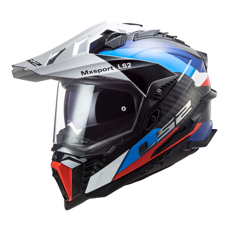 Casco Enduro LS2 MX701 Explorer C Frontier negro-azul-blanco