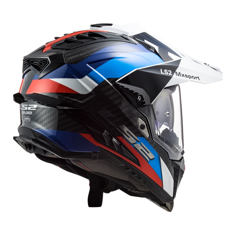 Casco Enduro LS2 MX701 Explorer C Frontier negro-azul-blanco