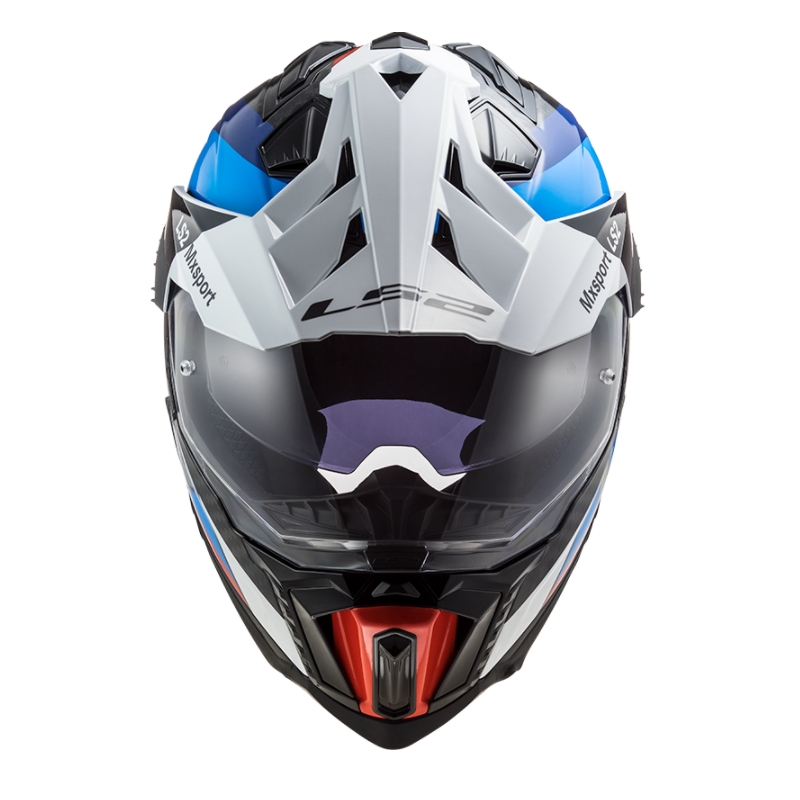 Casco Enduro LS2 MX701 Explorer C Frontier negro-azul-blanco