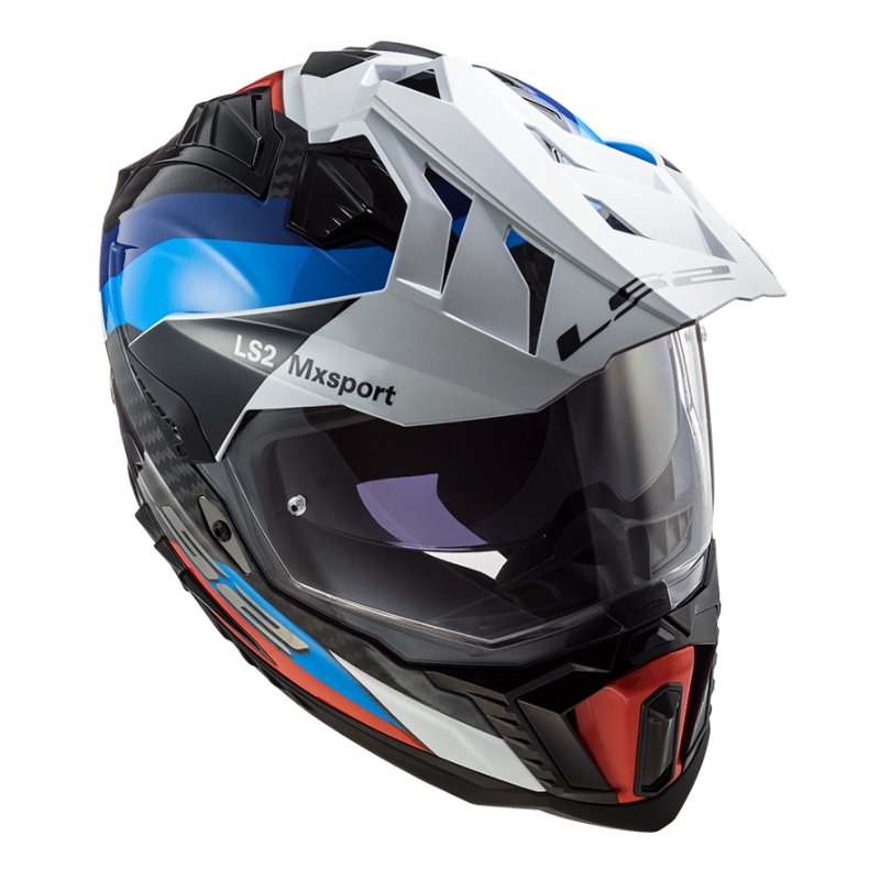 Casco Enduro LS2 MX701 Explorer C Frontier negro-azul-blanco