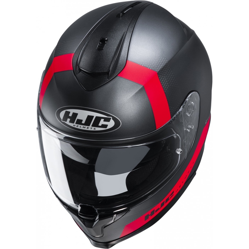 Casco integral de moto HJC C70 Eura MC1SF rojo-gris