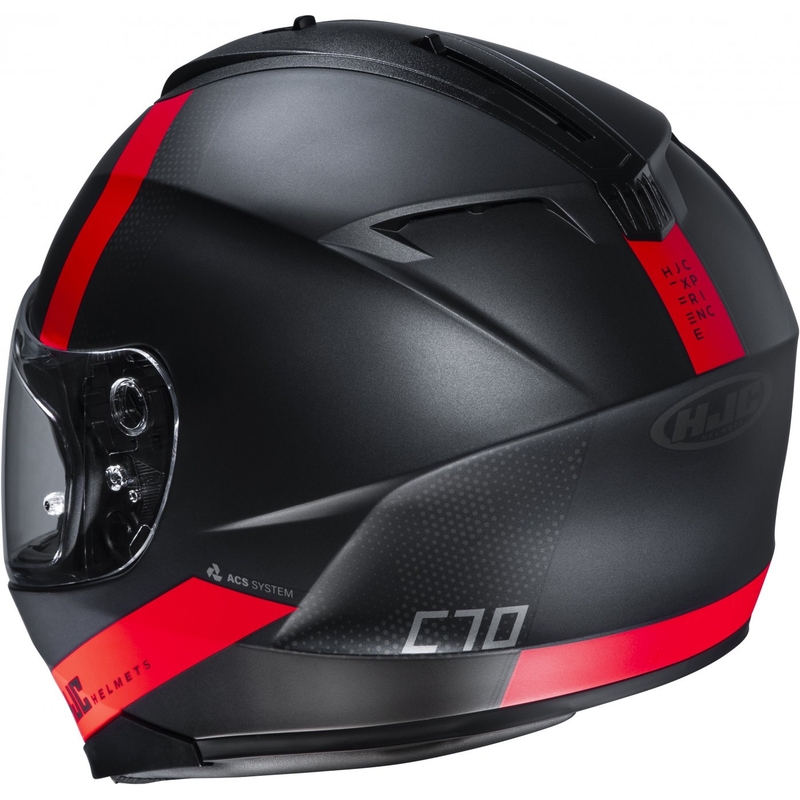 Casco integral de moto HJC C70 Eura MC1SF rojo-gris