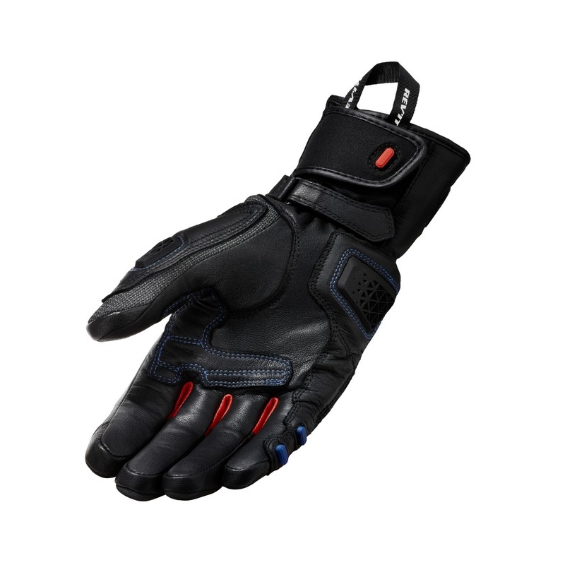 Guantes de moto Revit Sand 4 H2O negro-rojo liquidación