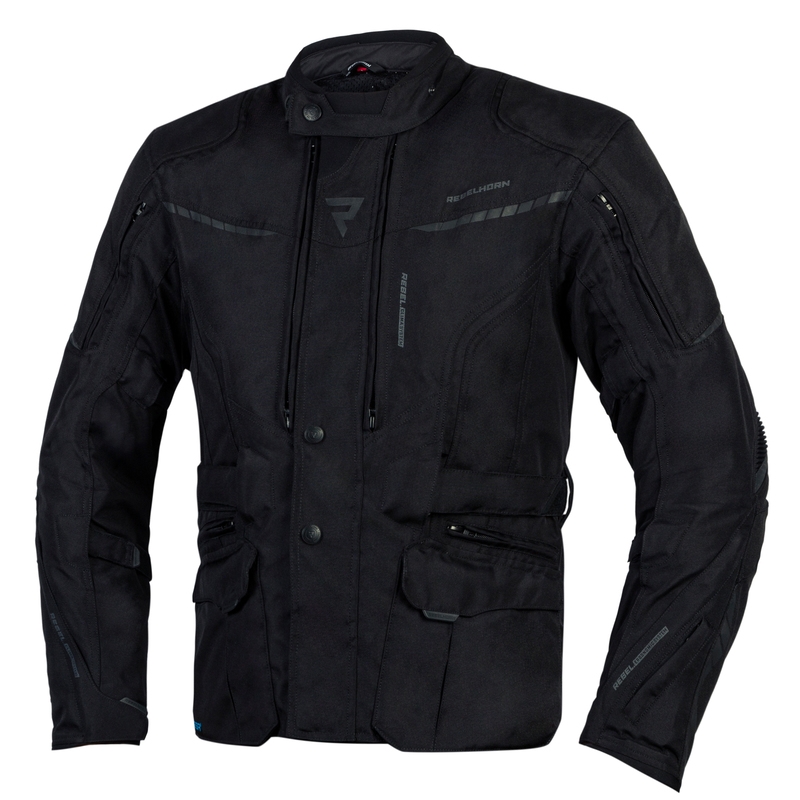 Chaqueta de moto Rebelhorn Hiker III negra liquidación