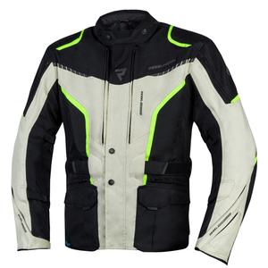 Chaqueta de moto Rebelhorn Hiker III negro-gris-amarillo fluo liquidación