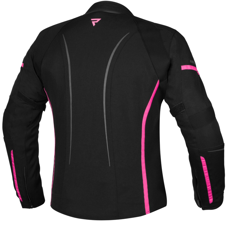 Chaqueta de moto para mujer Rebelhorn Luna Black-Fluo Pink liquidación