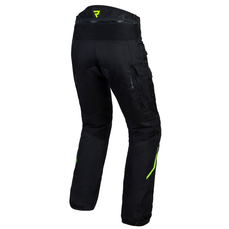 Moto kalhoty Rebelhorn Cubby IV černo-šedo-fluo žluté výprodej