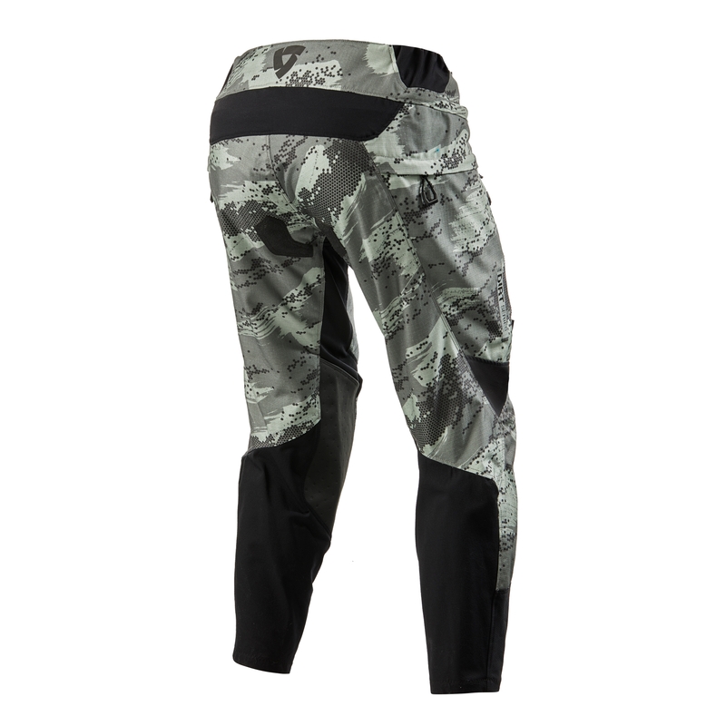 Pantalón motocross Revit Peninsula camo gris extendido