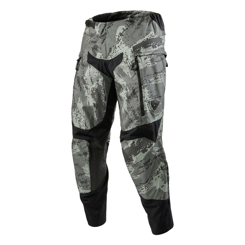 Pantalón motocross Revit Peninsula camo gris extendido