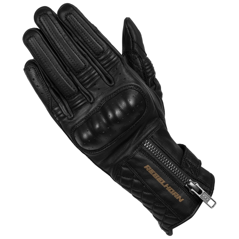 Guantes de moto para mujer Rebelhorn Hunter Negro liquidación