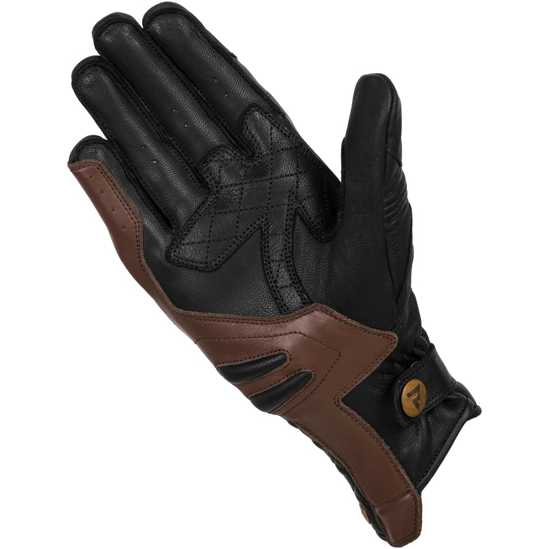 Guantes de moto para mujer Rebelhorn Hunter negros y marrones liquidación