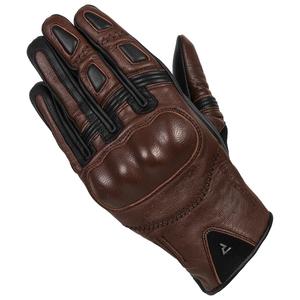Guantes de moto para mujer Rebelhorn Thug II marrón oscuro liquidación