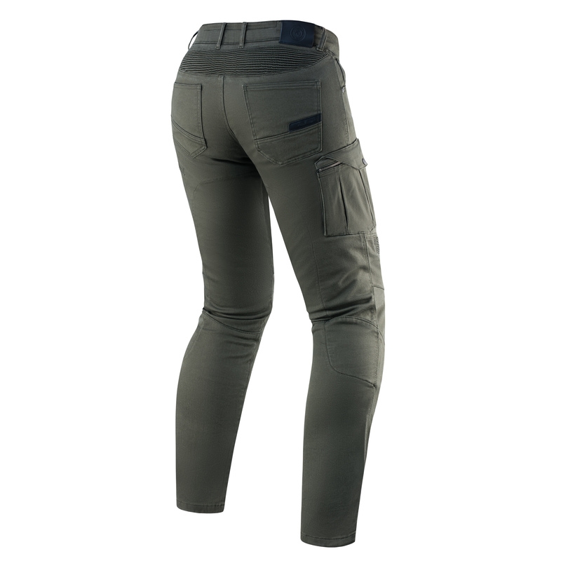Vaqueros de moto Rebelhorn Vandal Twill Verde liquidación