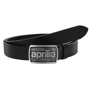 Cinturón de moto de cuero con hebilla Aprilia