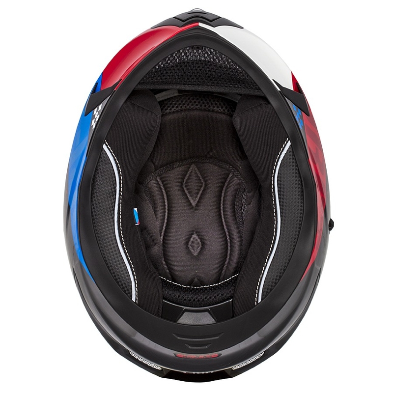 Casco integral de moto Cassida Integral 3.0 DRFT rojo-azul perla